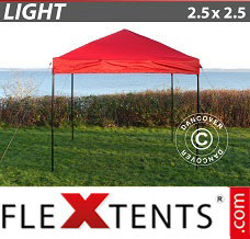 Evenemangstält FleXtents Light 2,5x2,5m Röd