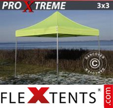 Evenemangstält FleXtents Xtreme 3x3m Neongul/Grön